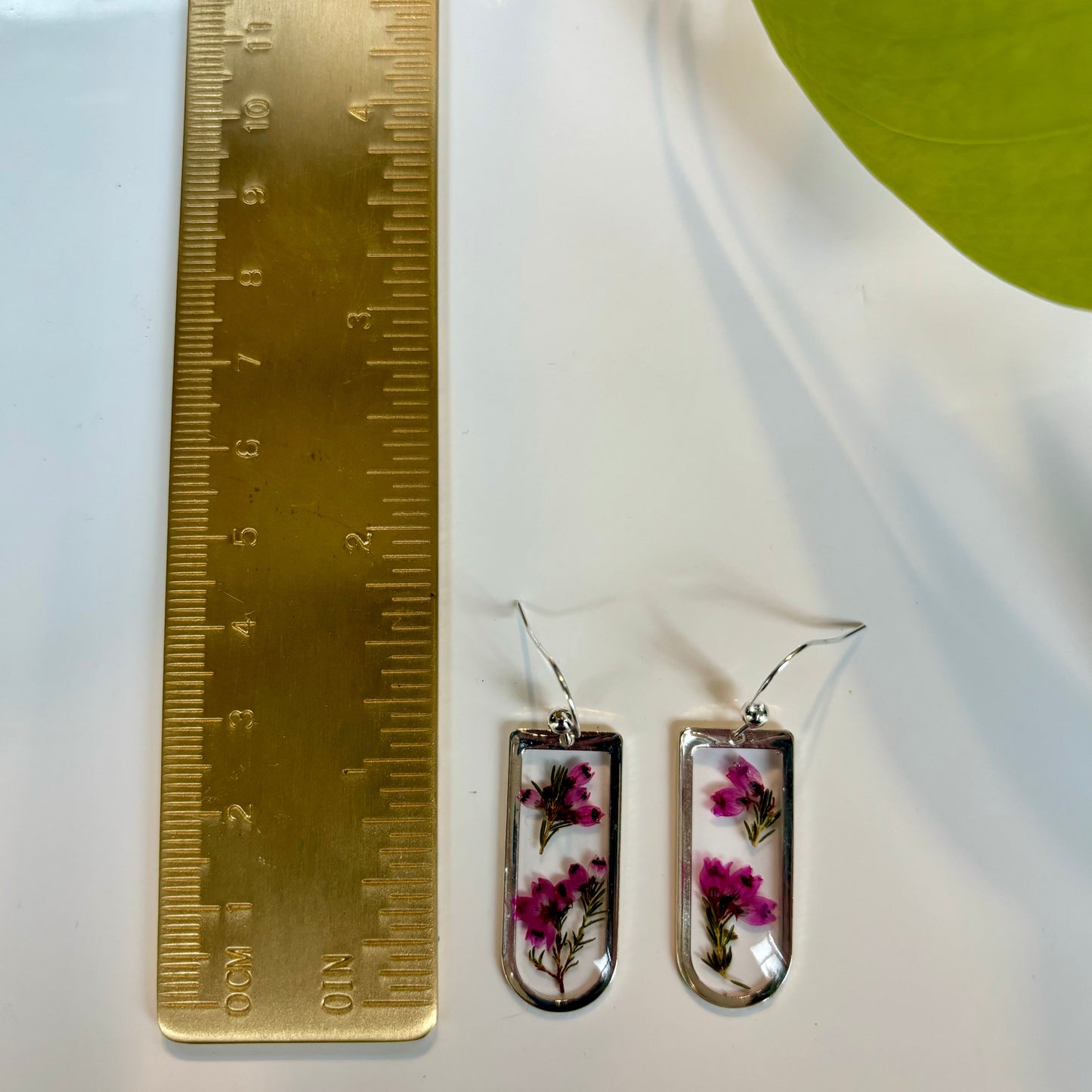 Silver Heather Earrings