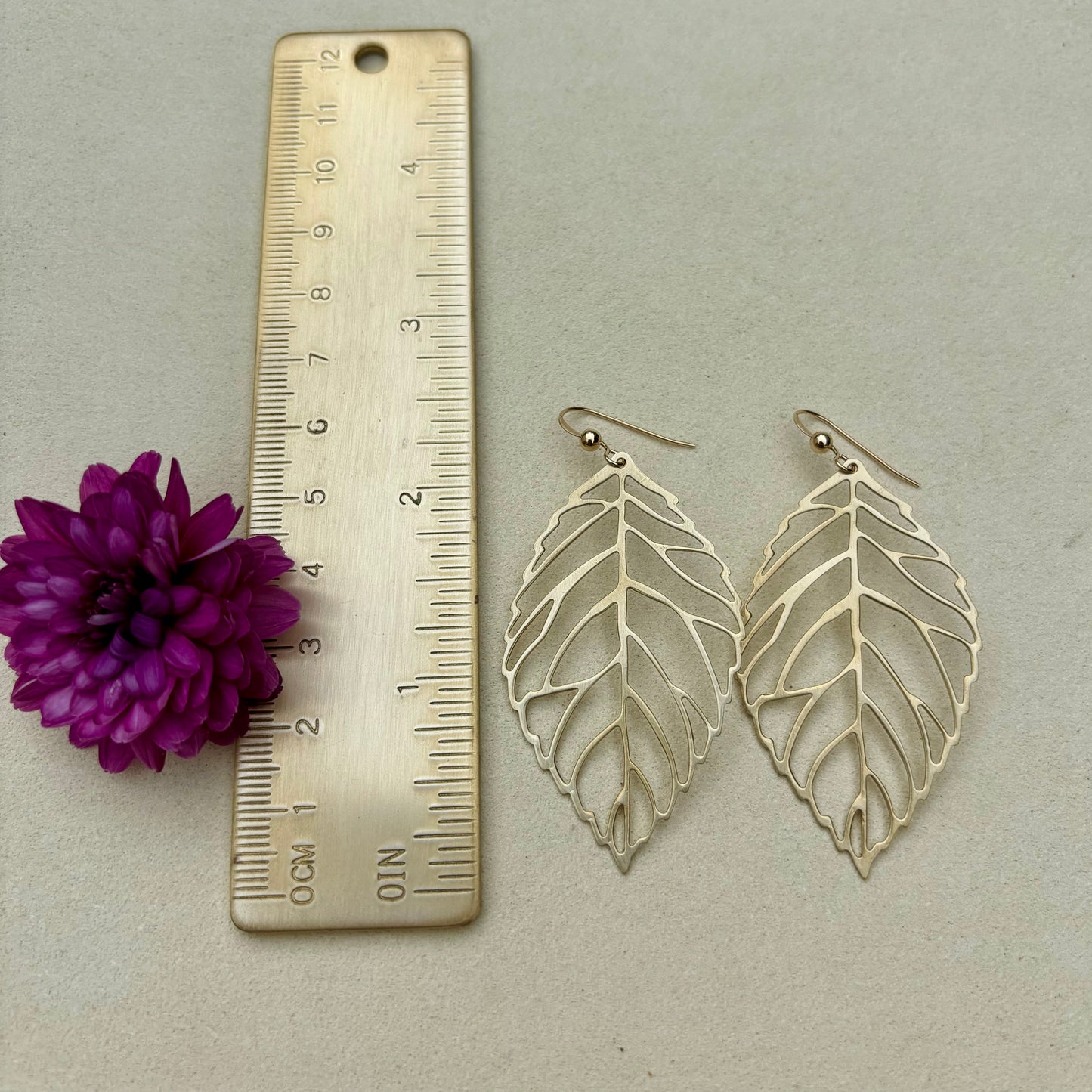 Large Leaf Earrings