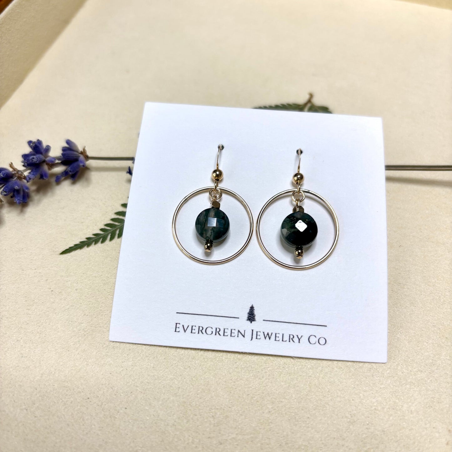 Moss Agate Earrings