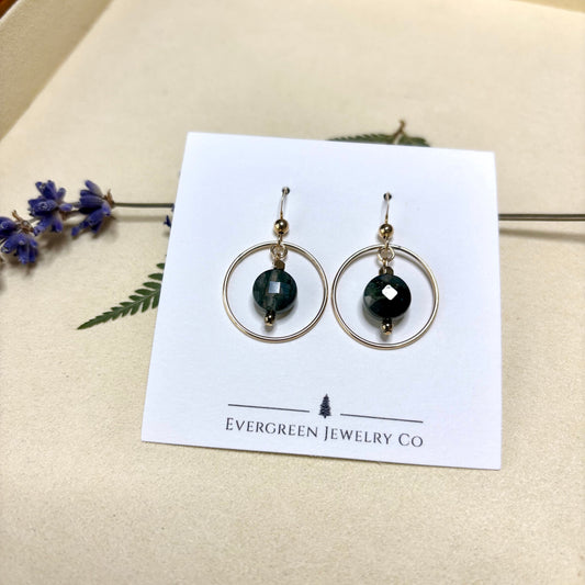 Moss Agate Earrings