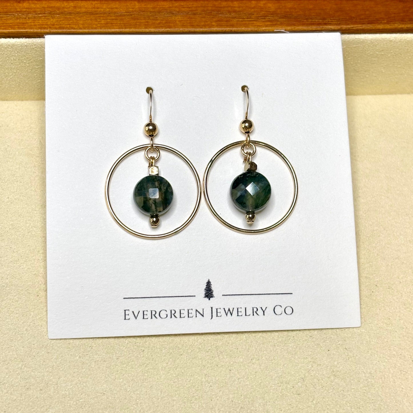 Moss Agate Earrings