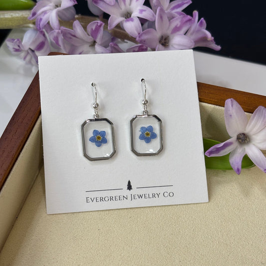 Forget-Me-Not Earrings in Silver