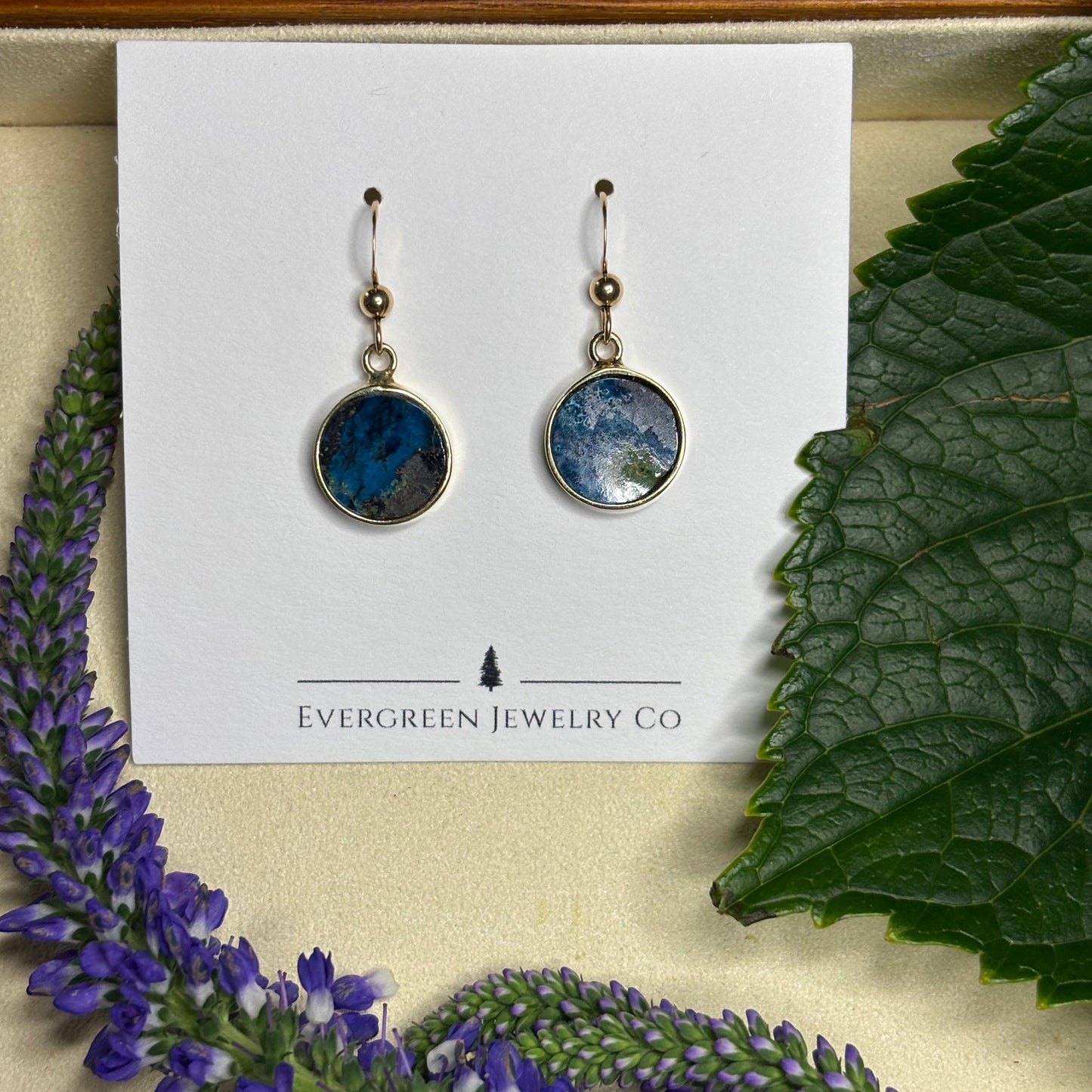 Chyrsocolla Earrings