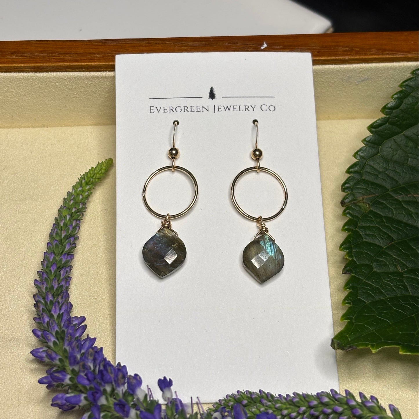 Labradorite Earrings