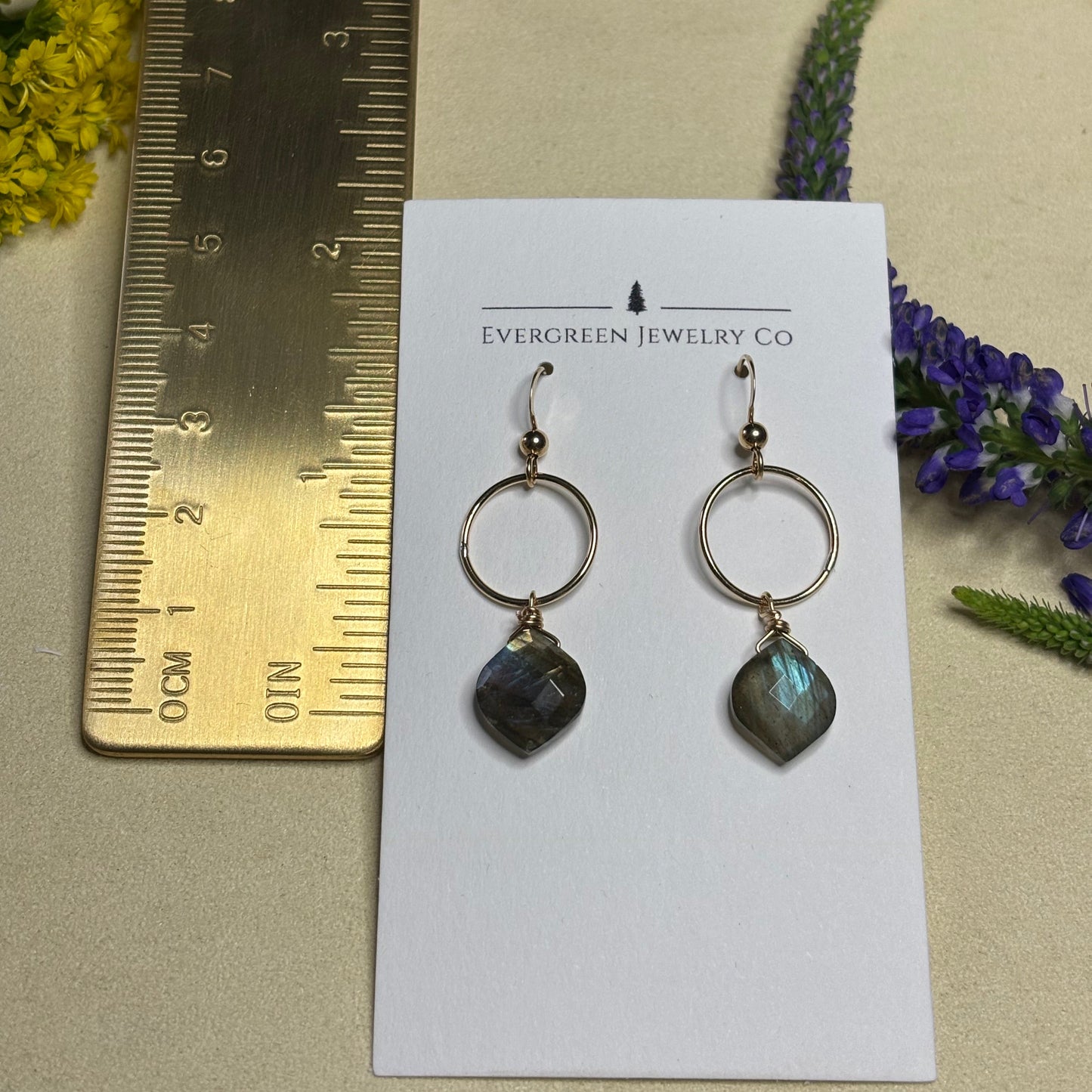 Labradorite Earrings