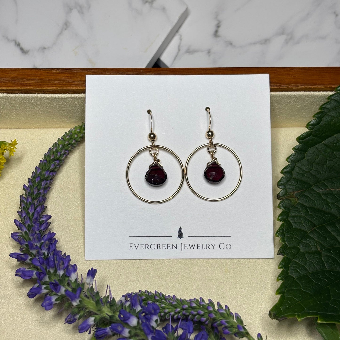 Garnet Earrings