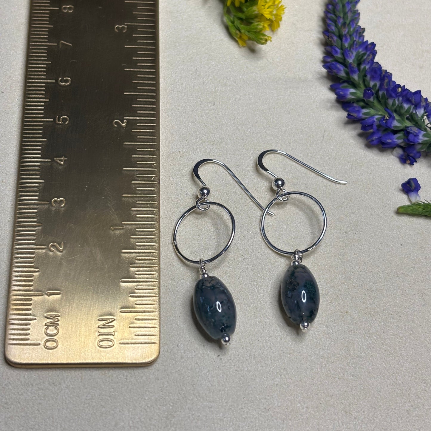 Moss Agate Earrings