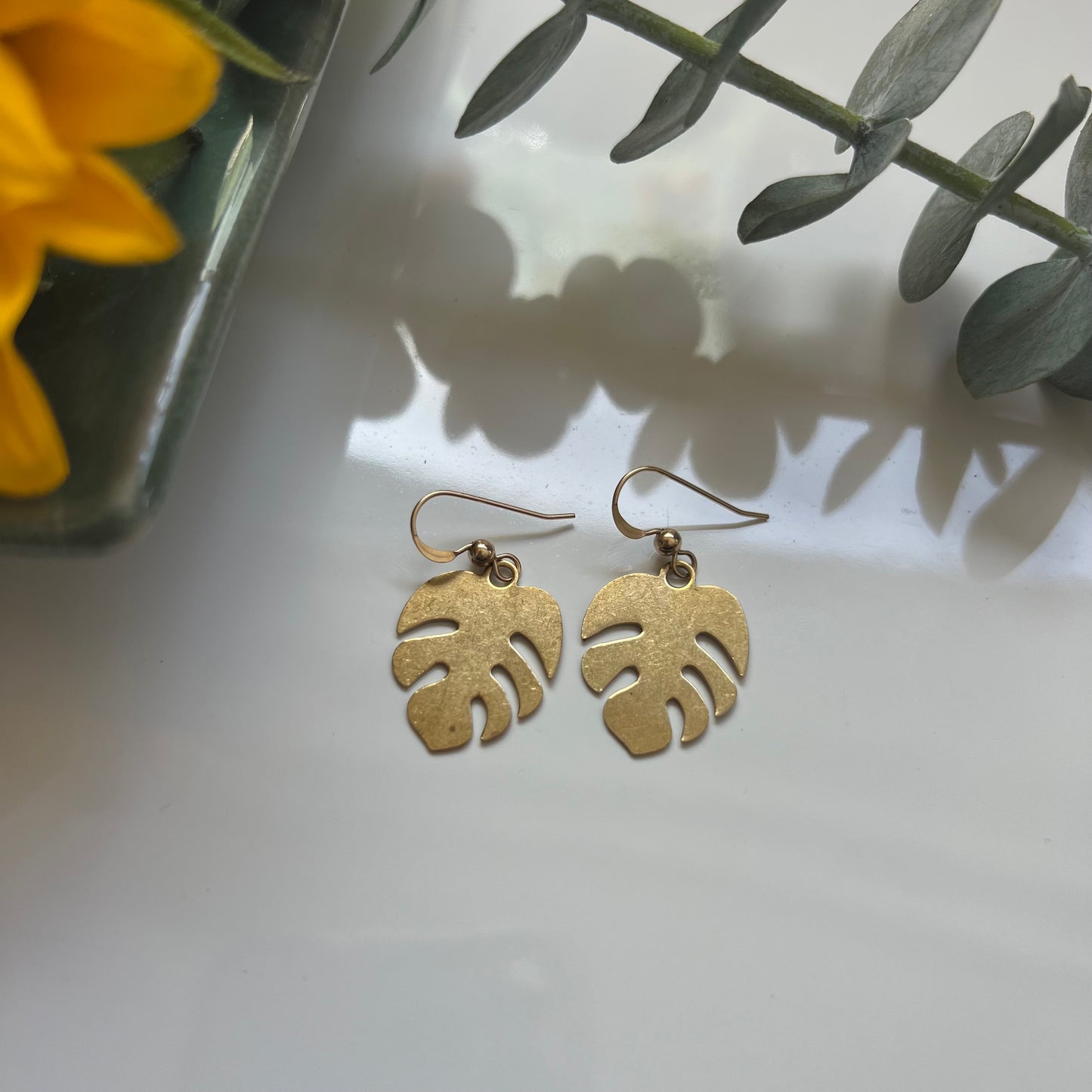 Monstera Earrings