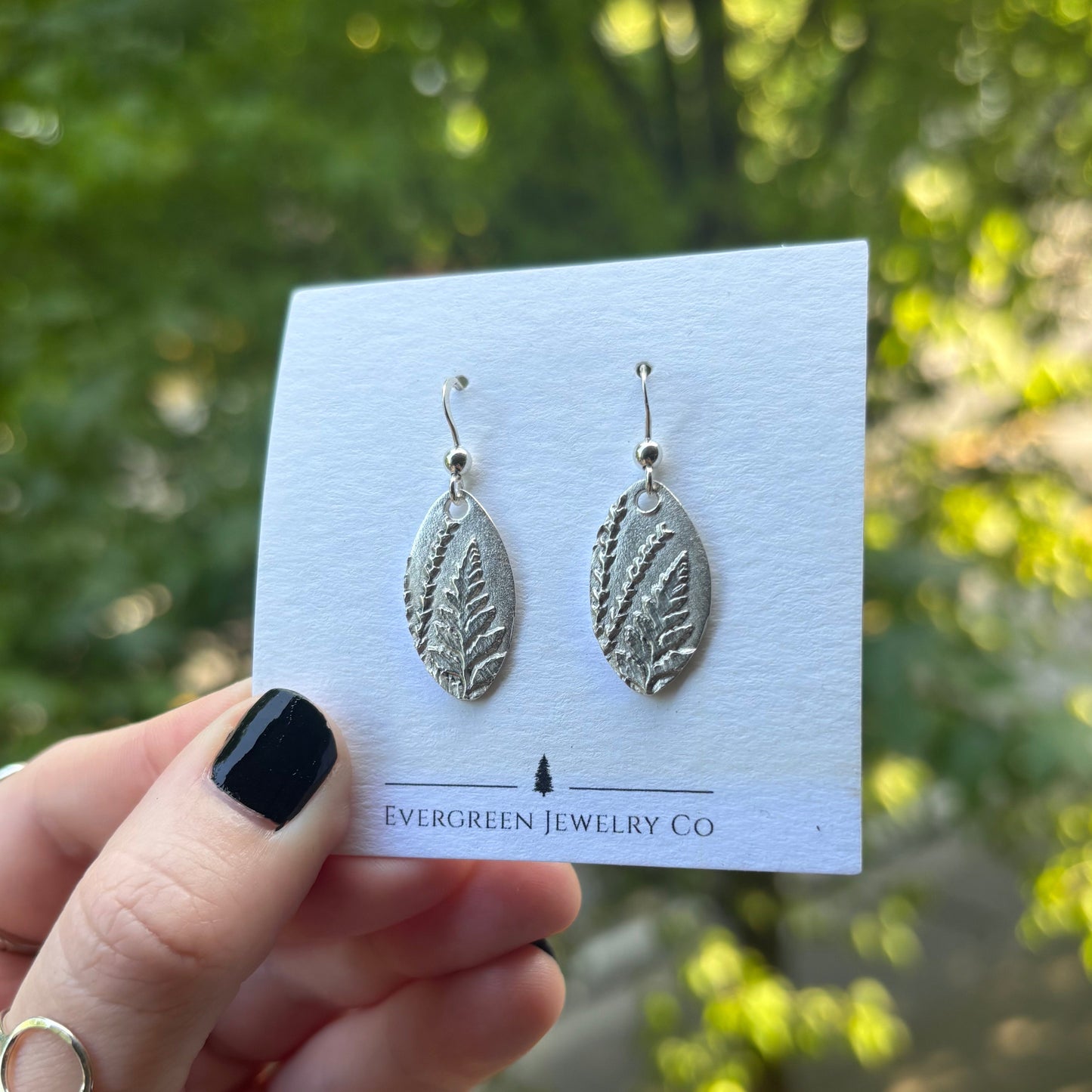 Oval Forest Earrings Earrings