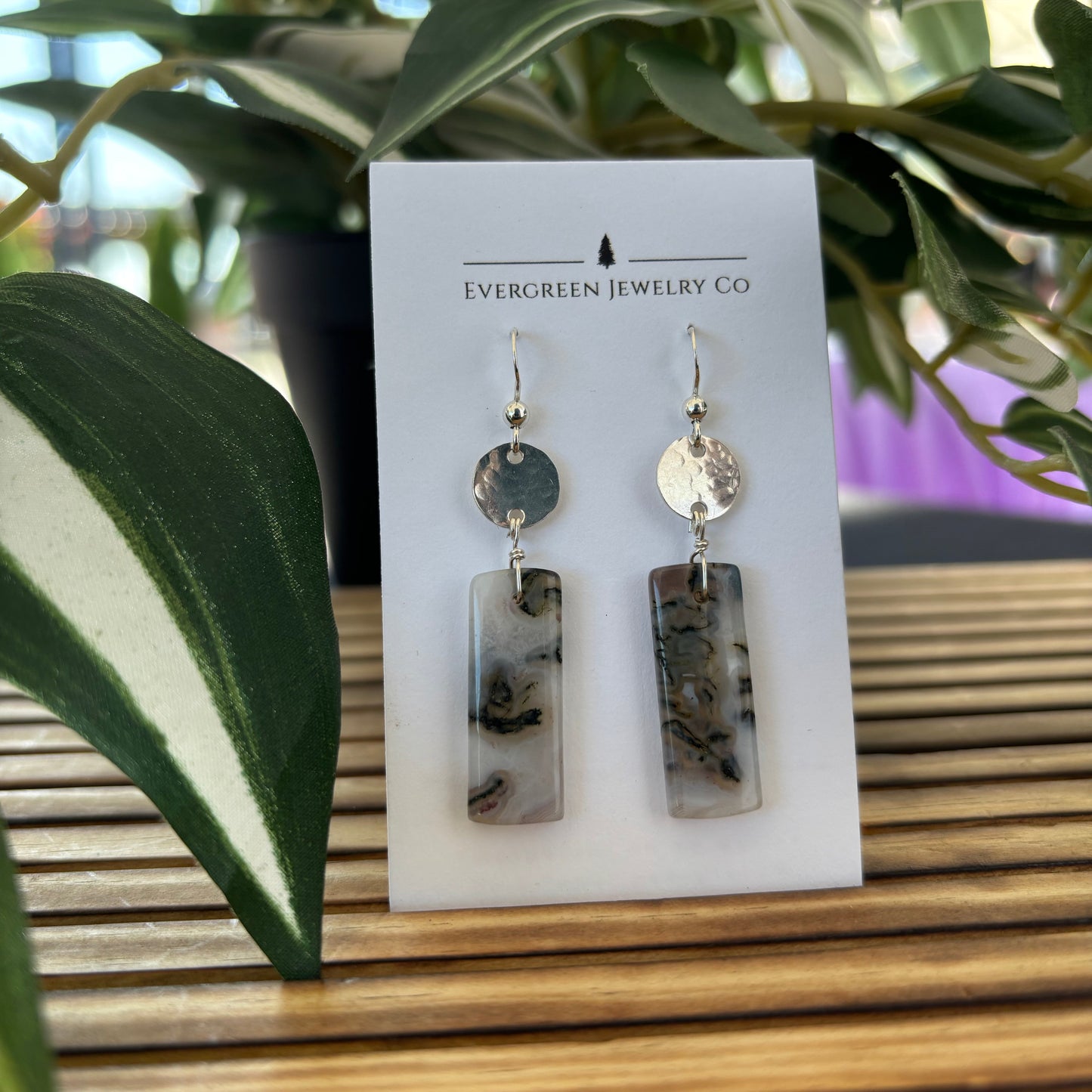 Moss Agate Earrings