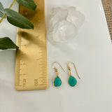 Pear Turquoise Earrings