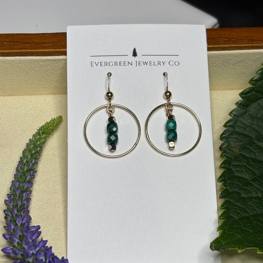Malachite Earrings