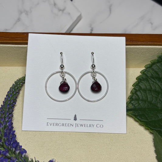Garnet Earrings