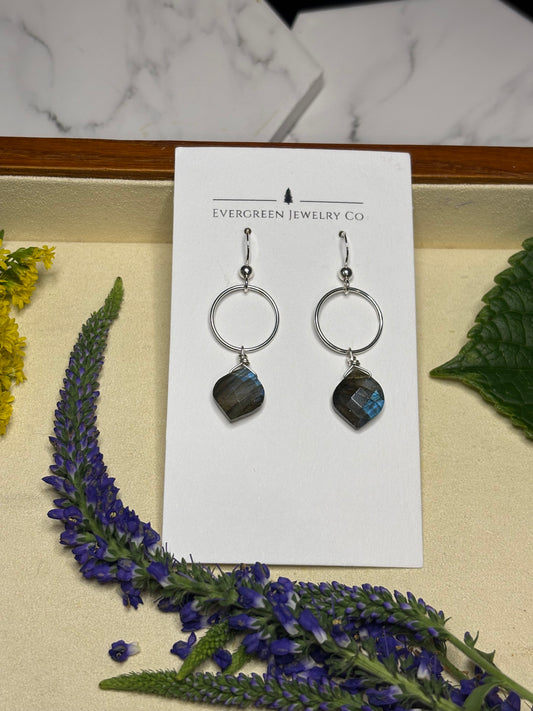 Labradorite Earrings