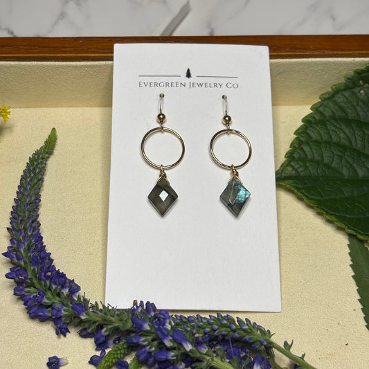 Labradorite Earrings