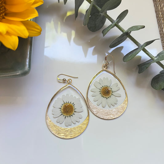 Large Daisy Earrings