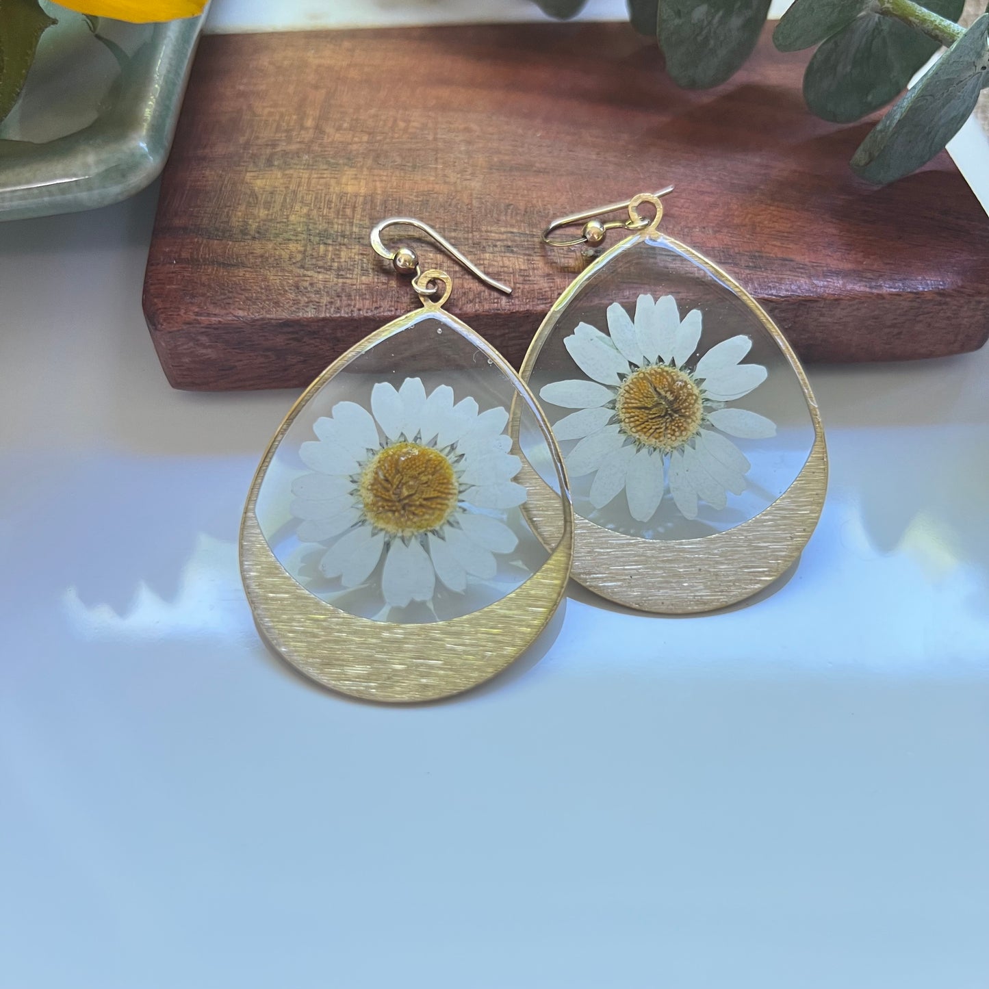 Large Daisy Earrings