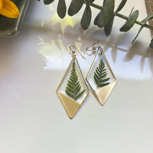 Large Fern Earrings