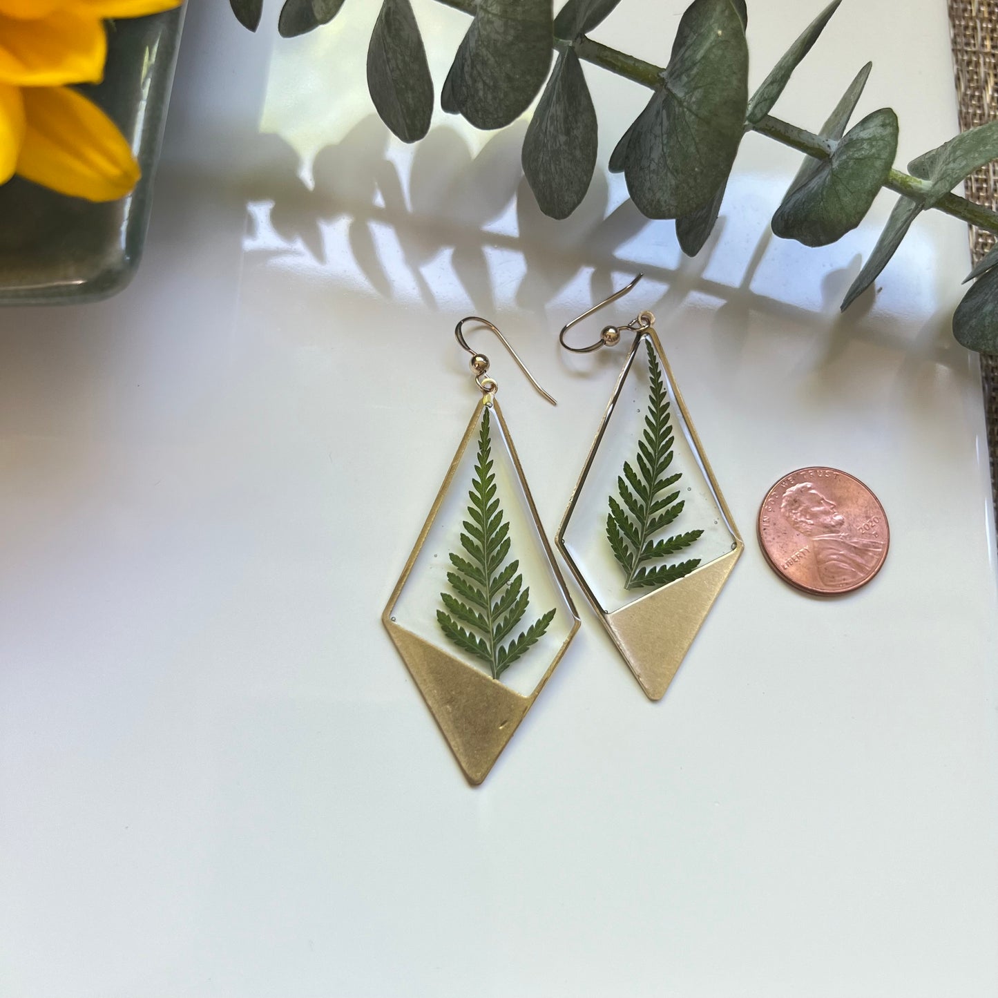 Large Fern Earrings