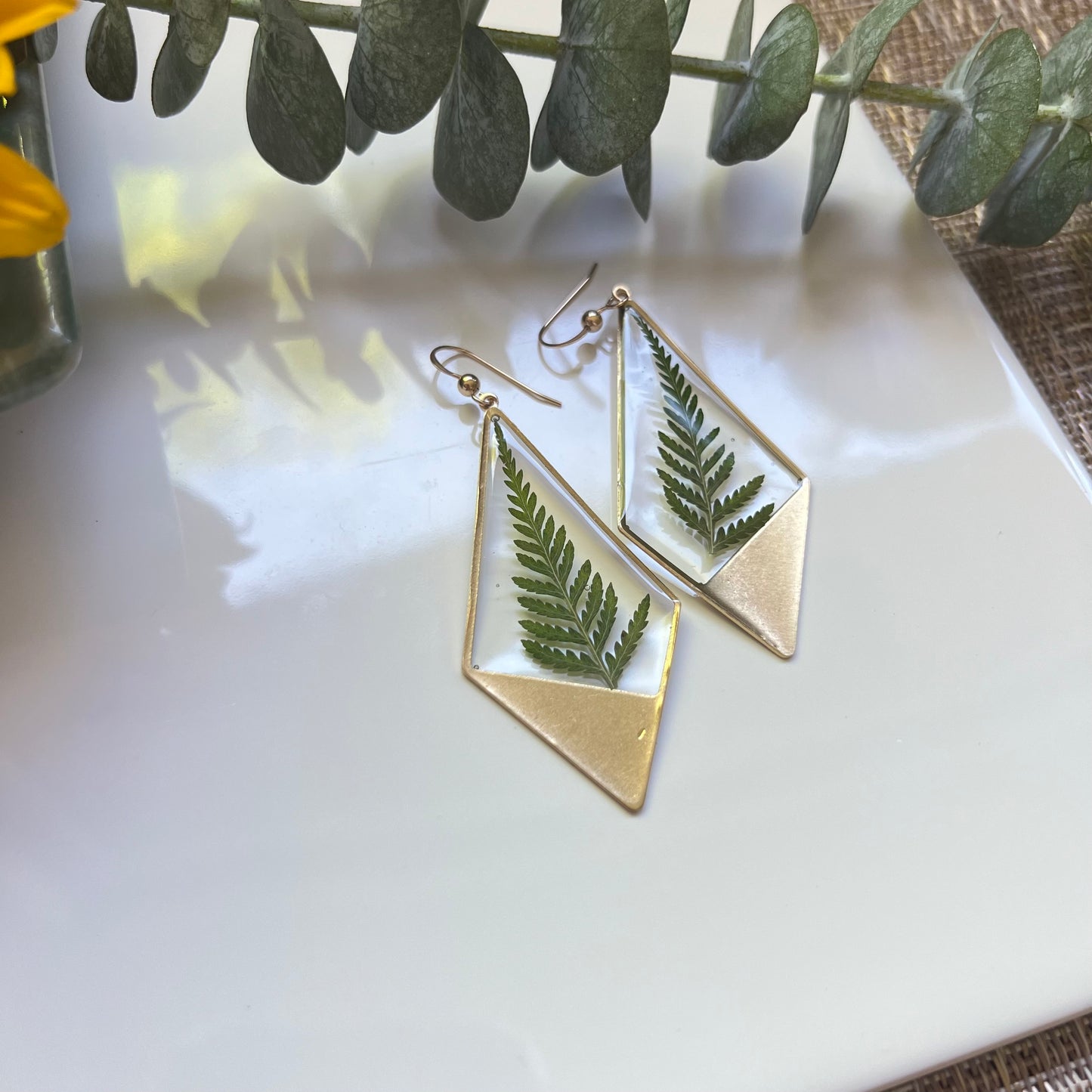 Large Fern Earrings