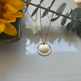 Brass Circle Necklace