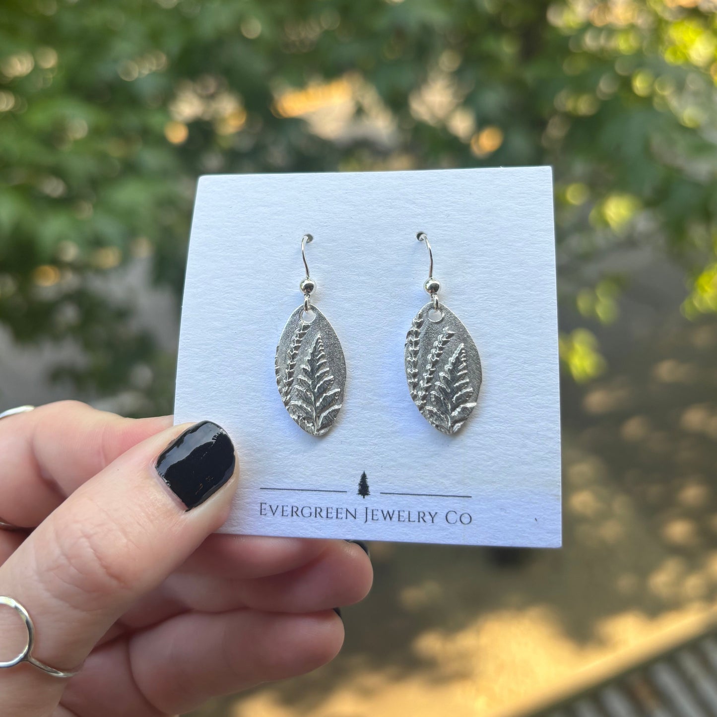 Oval Forest Earrings Earrings