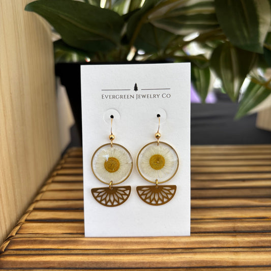 Dangly Fleabane Earrings