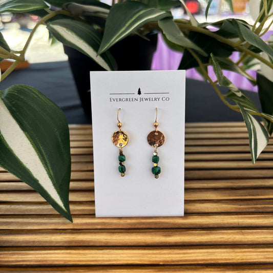 Malachite Earrings