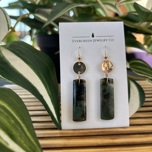 Moss Agate Earrings