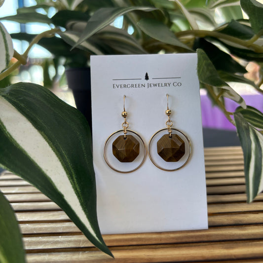 Tiger's Eye Earrings